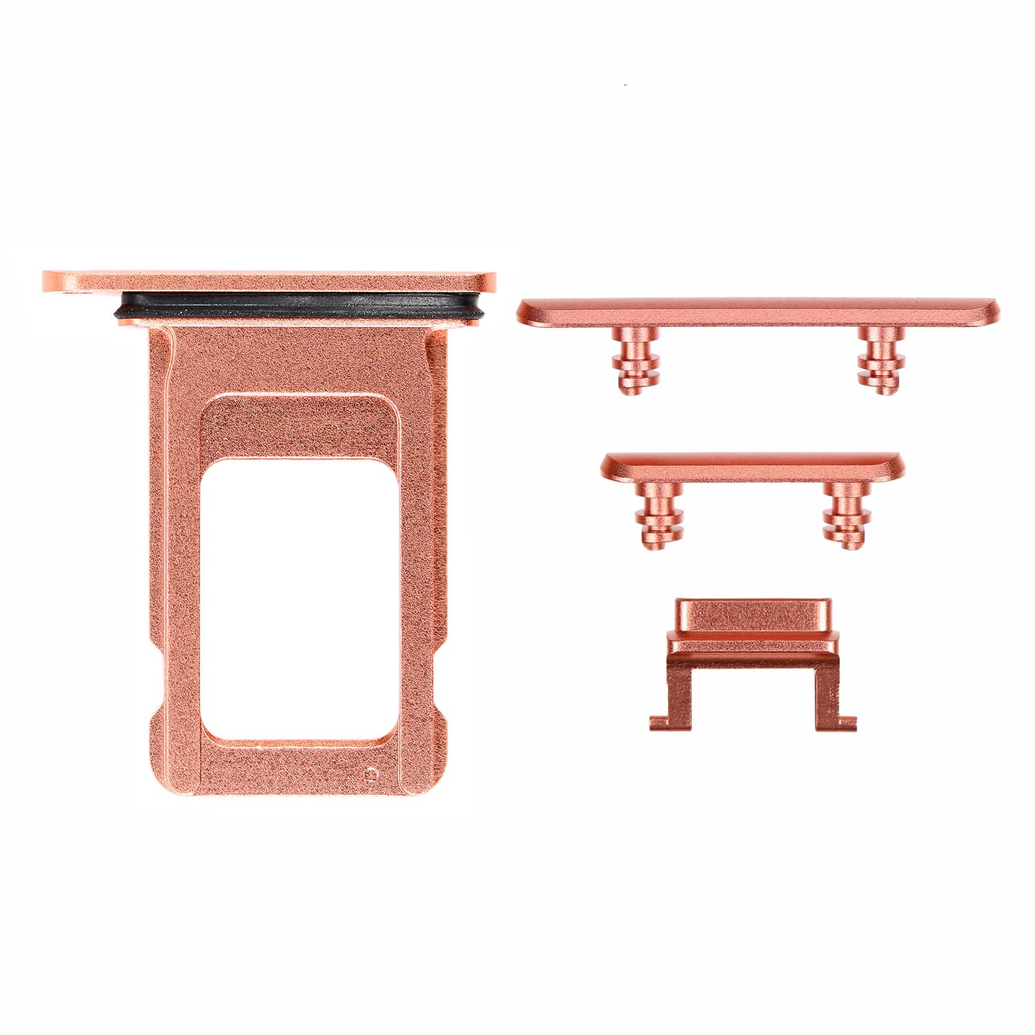 CORAL SIDE BUTTONS SET WITH SINGLE SIM CARD TRAY FOR IPHONE XR