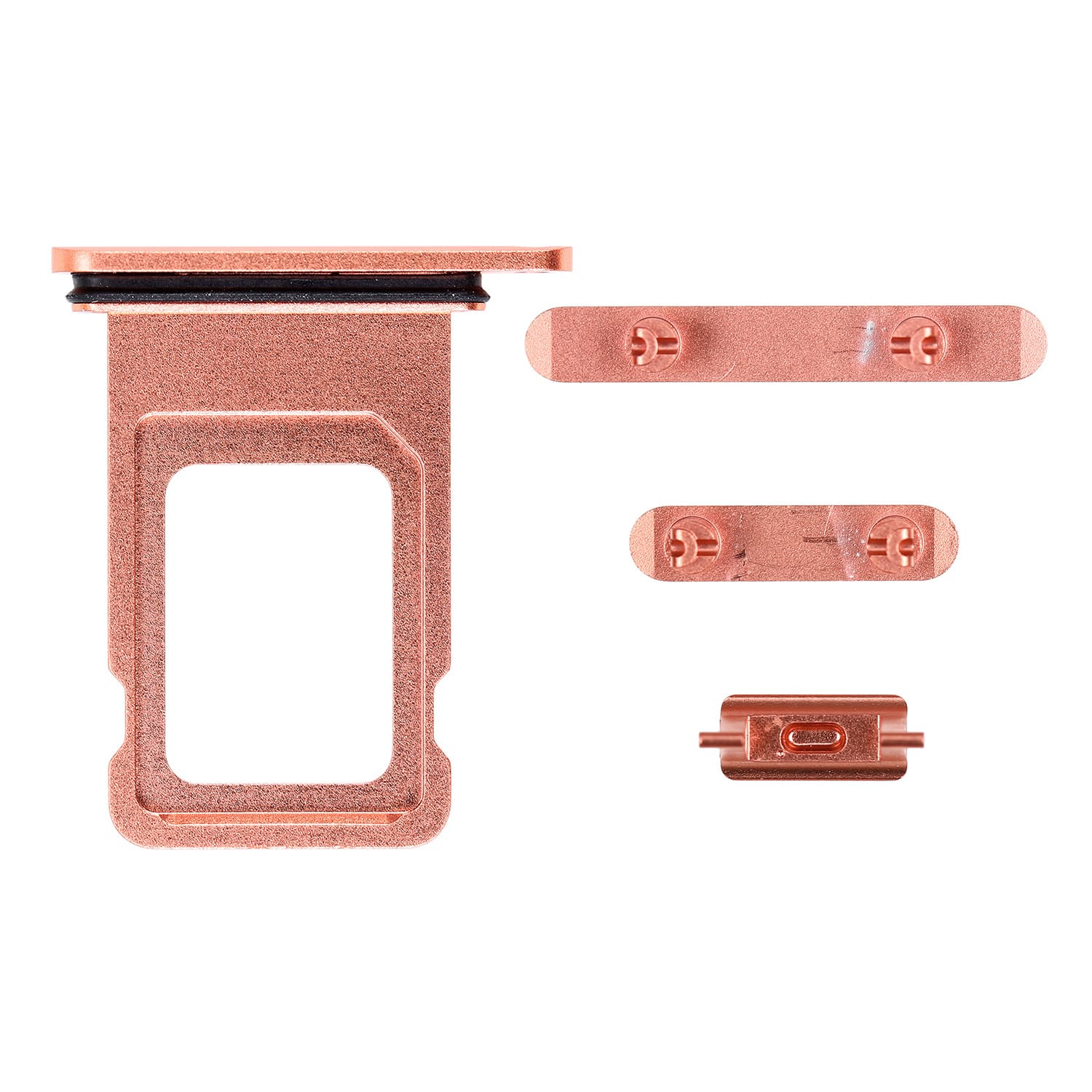 CORAL SIDE BUTTONS SET WITH SINGLE SIM CARD TRAY FOR IPHONE XR