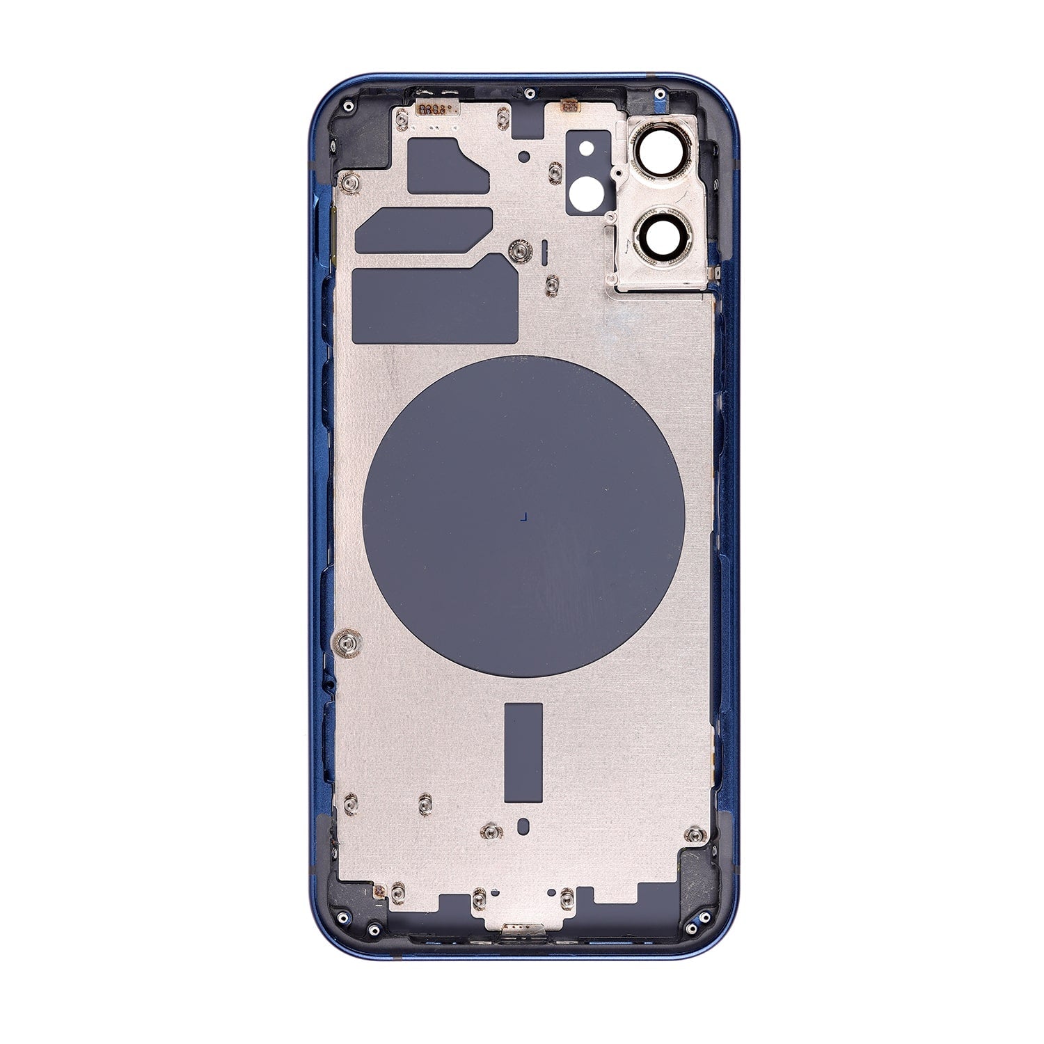 REAR HOUSING WITH FRAME FOR IPHONE 12 - BLUE