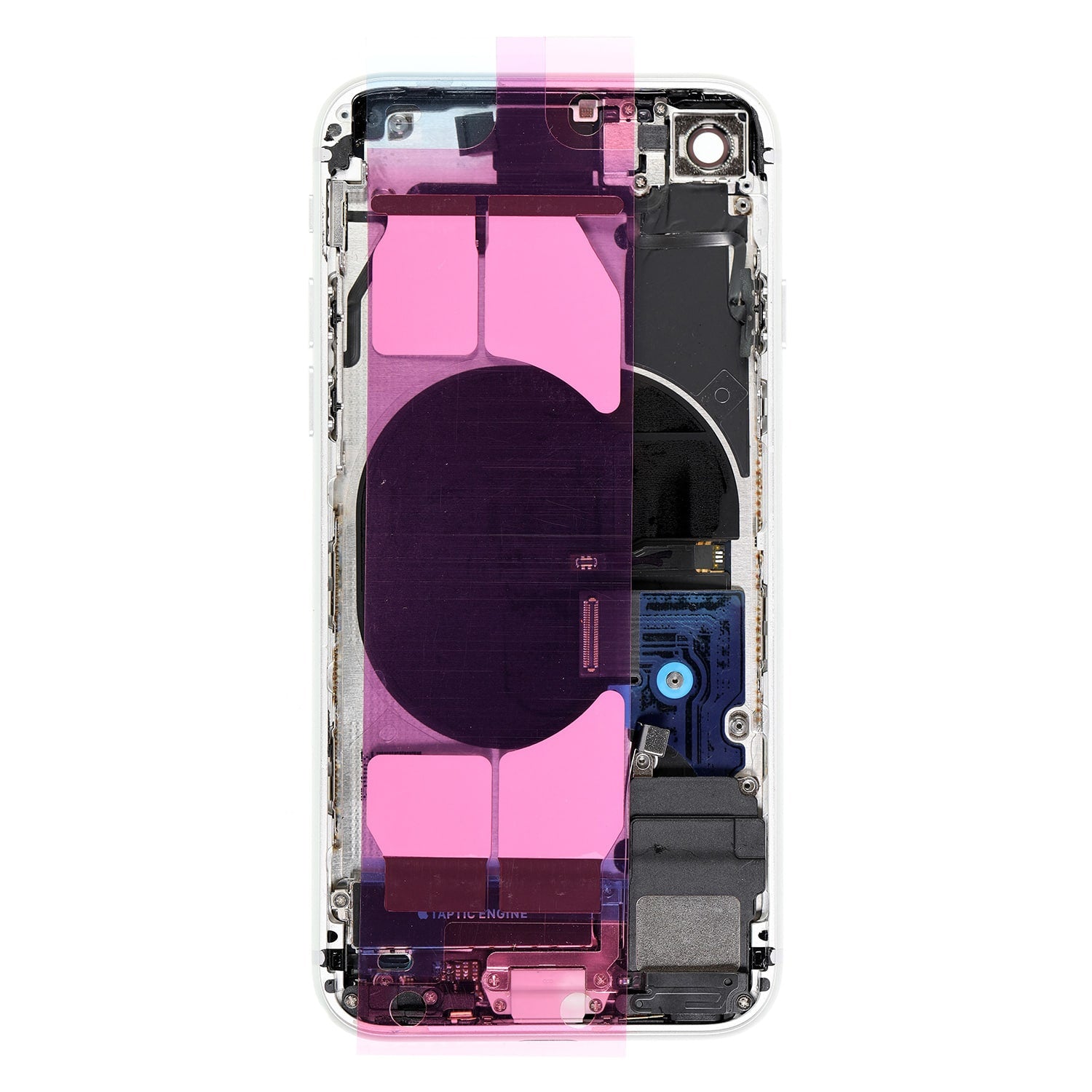 BACK COVER FULL ASSEMBLY FOR IPHONE 2ND - SILVER