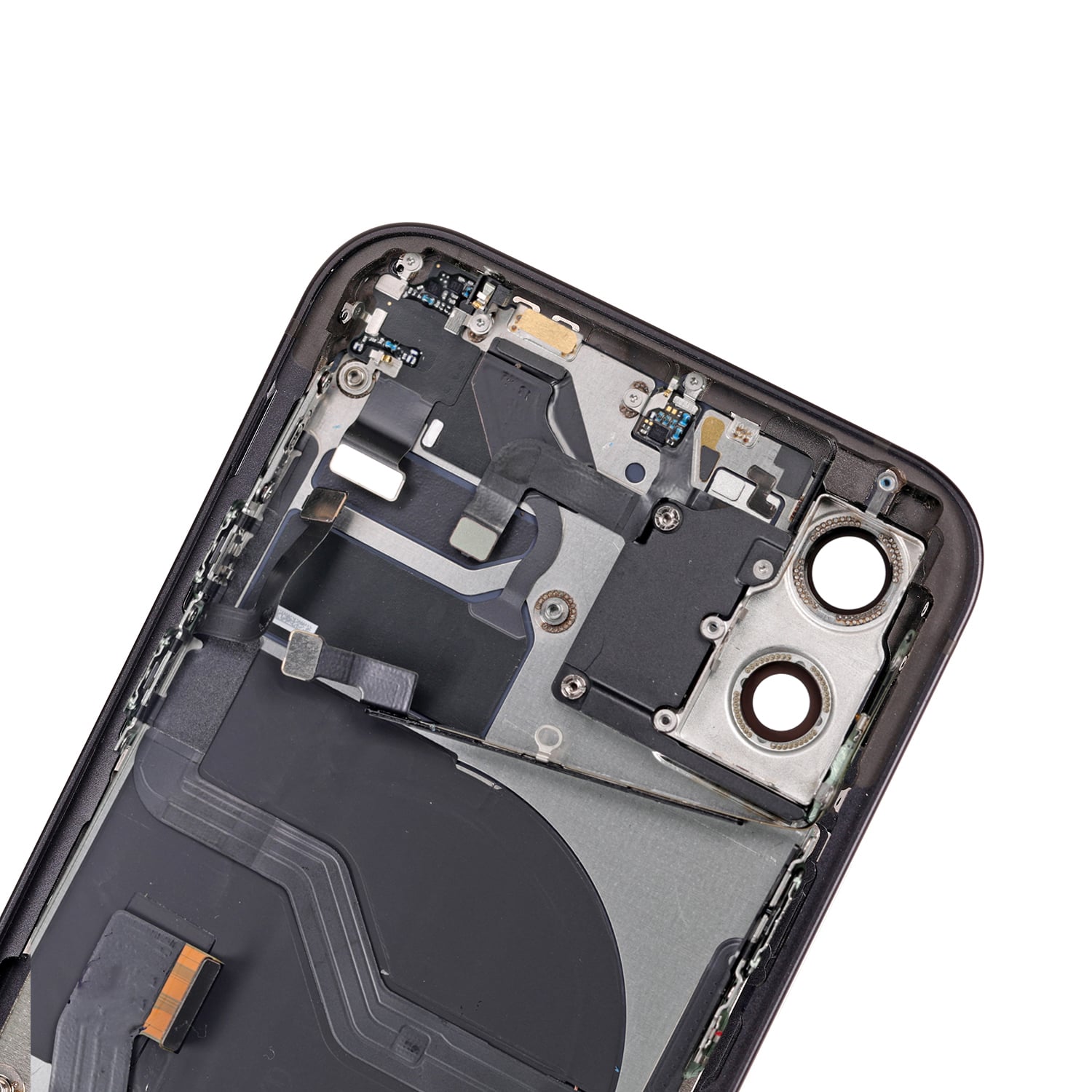BACK COVER FULL ASSEMBLY FOR IPHONE 12 - BLACK