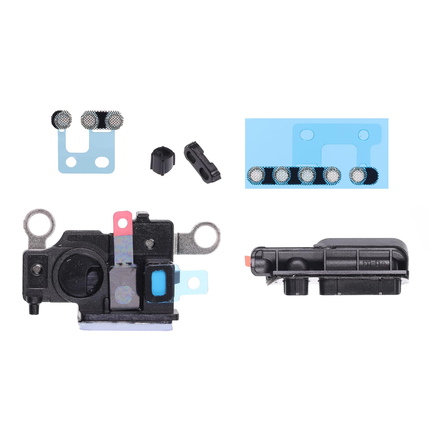 CHARGE ANTI-DUST MESH WITH ADHESIVE FOR IPHONE 12 (1PCS/SET)