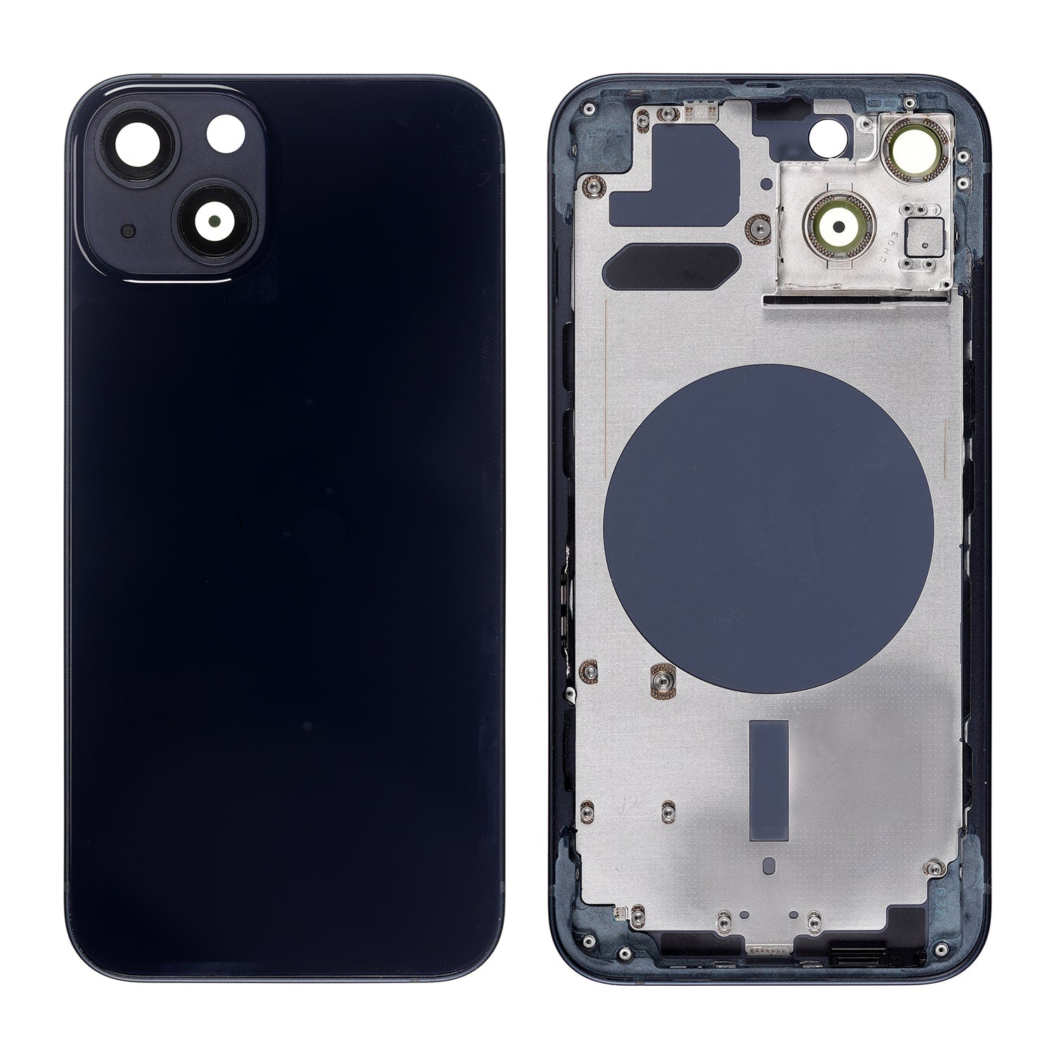 MIDNIGHT REAR HOUSING WITH FRAME FOR IPHONE 13