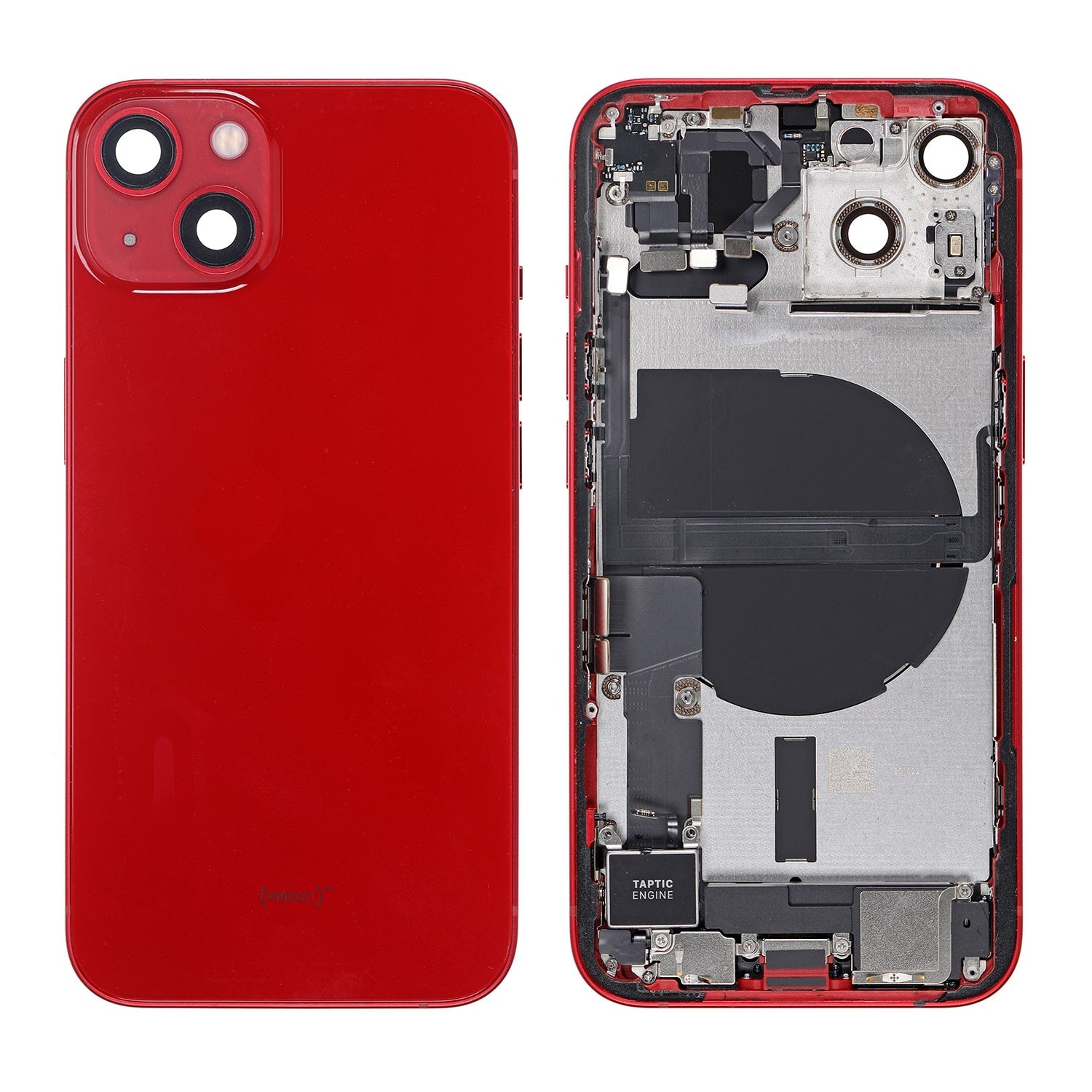 RED BACK COVER FULL ASSEMBLY FOR IPHONE 13