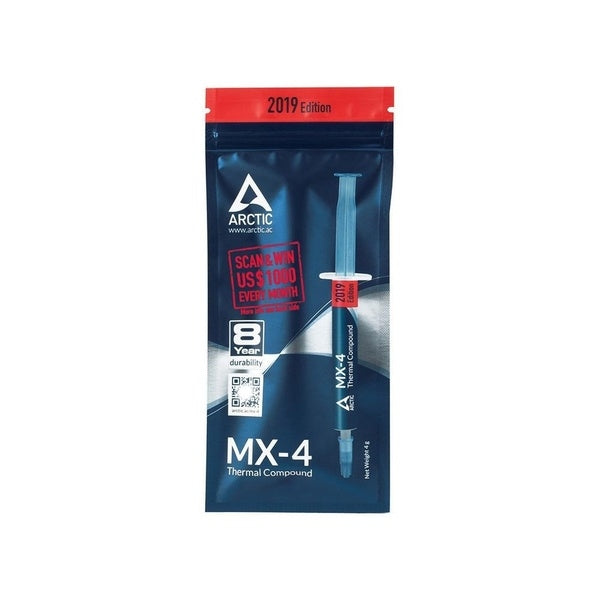 Silver MX-4 Thermal Compound Paste Carbon Based High Performance Heatsink Paste (4g)(Arctic)