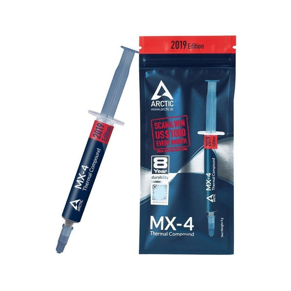 Silver MX-4 Thermal Compound Paste Carbon Based High Performance Heatsink Paste (4g)(Arctic)