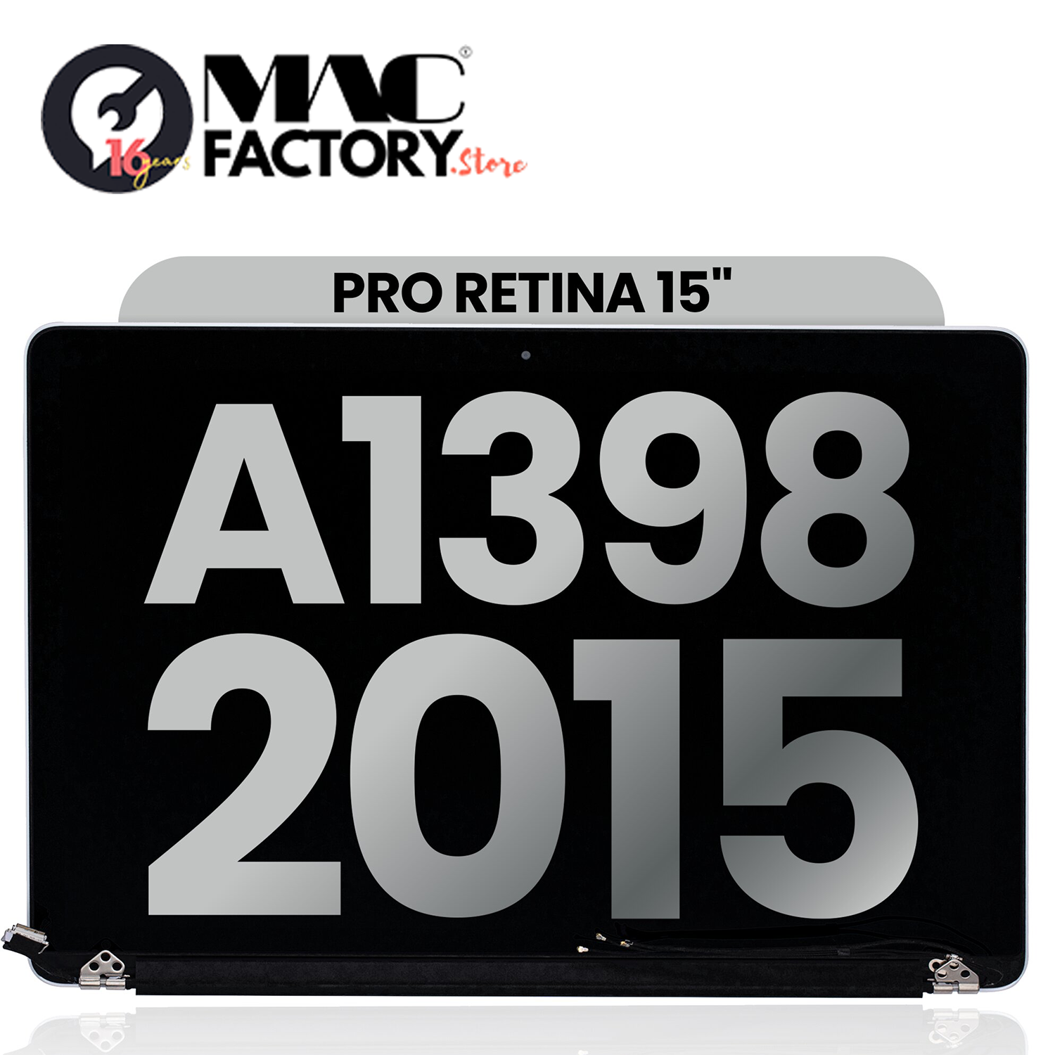 LCD Screen & Full Assembly Display for Apple MacBook Pro Retina 15" (A1398, Mid 2015) – Silver