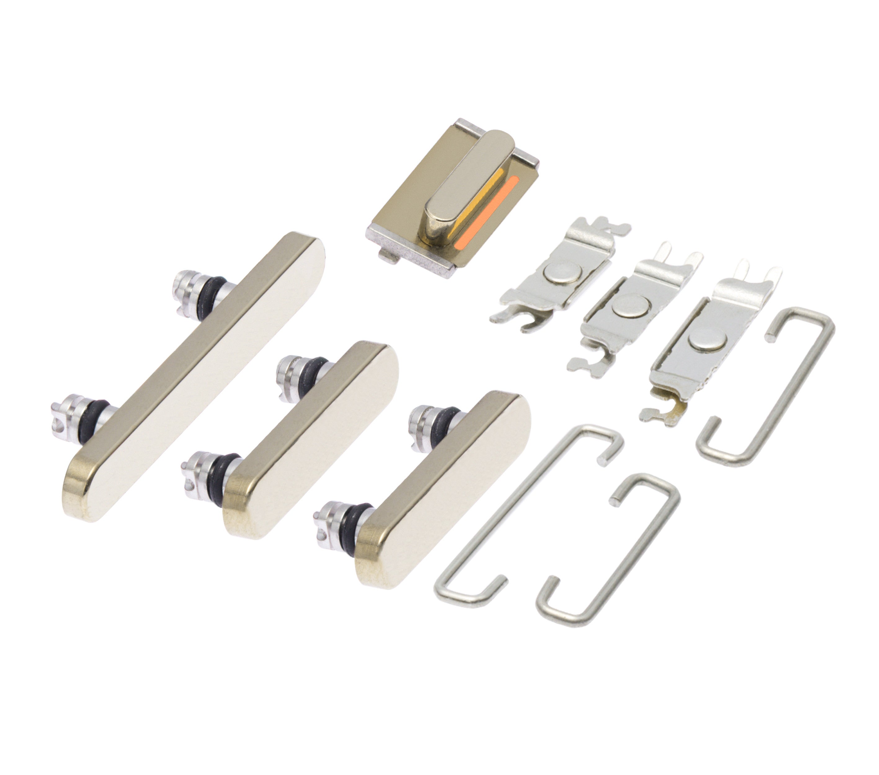 GOLD - HARD BUTTONS (POWER / VOLUME / SWITCH) COMPATIBLE WITH IPHONE 13 PRO / 13 PRO MAX