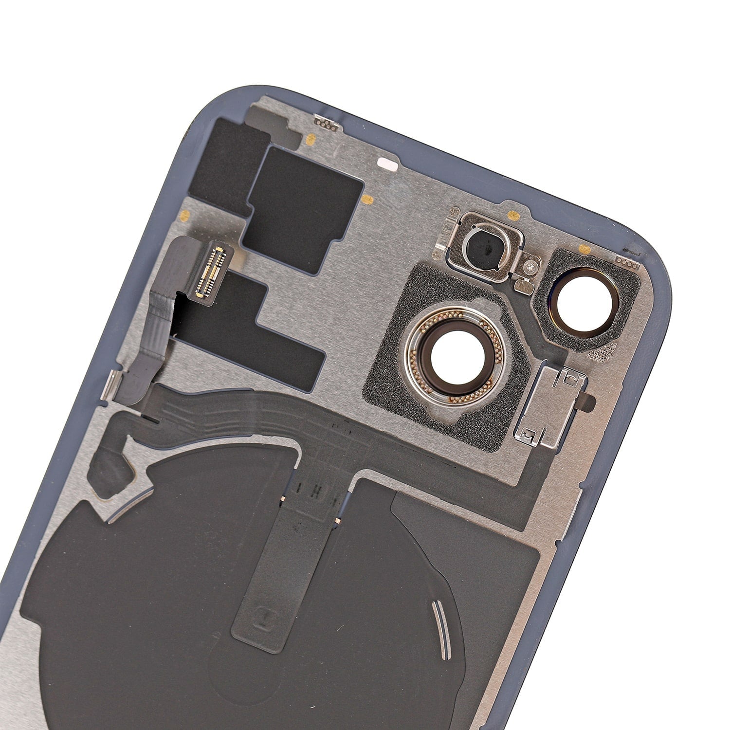 Replacement For iPhone 15 Back Cover Glass With Back Panel Frame-Green