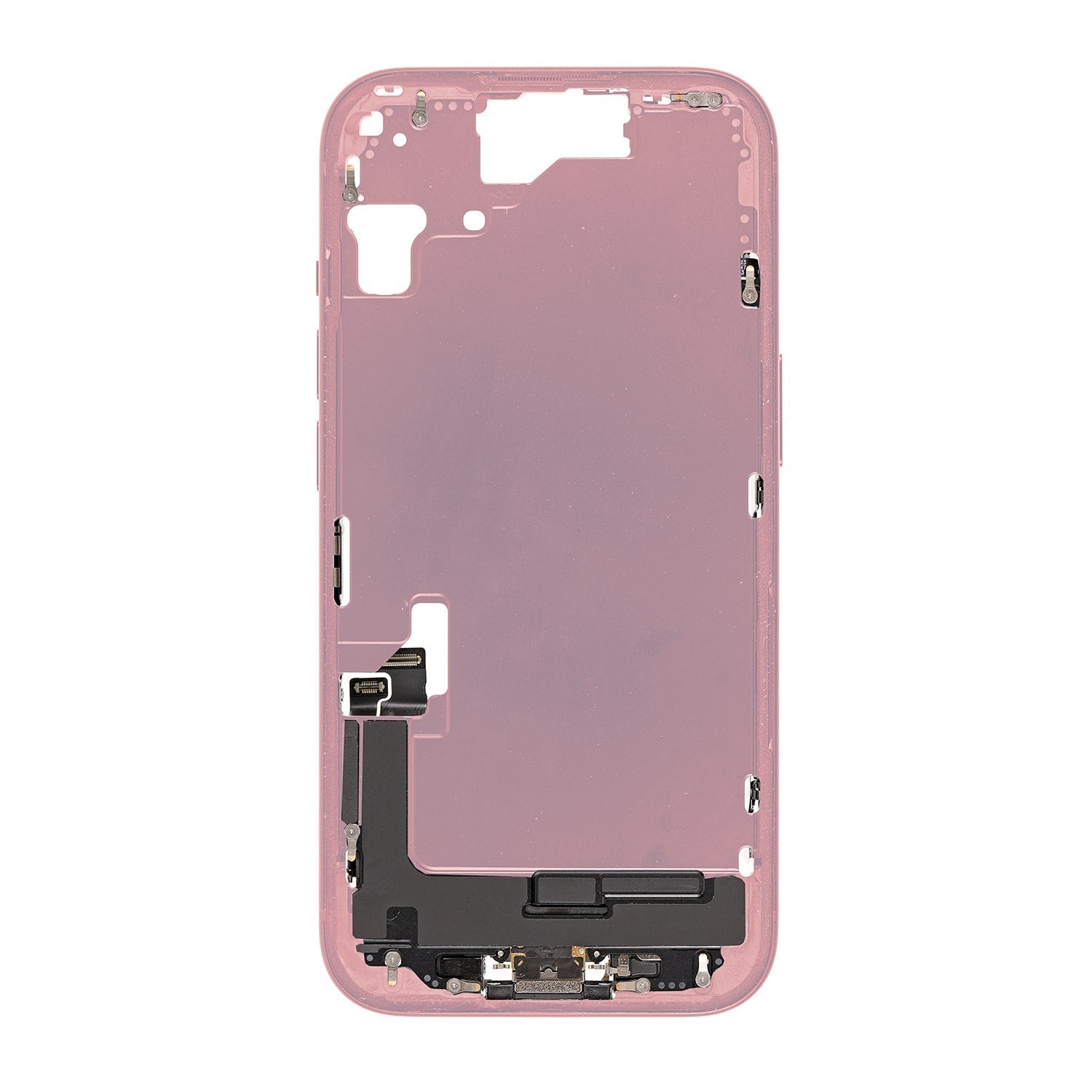 Replacement For iPhone 15 Mid-Housing Frame Assembly-Pink