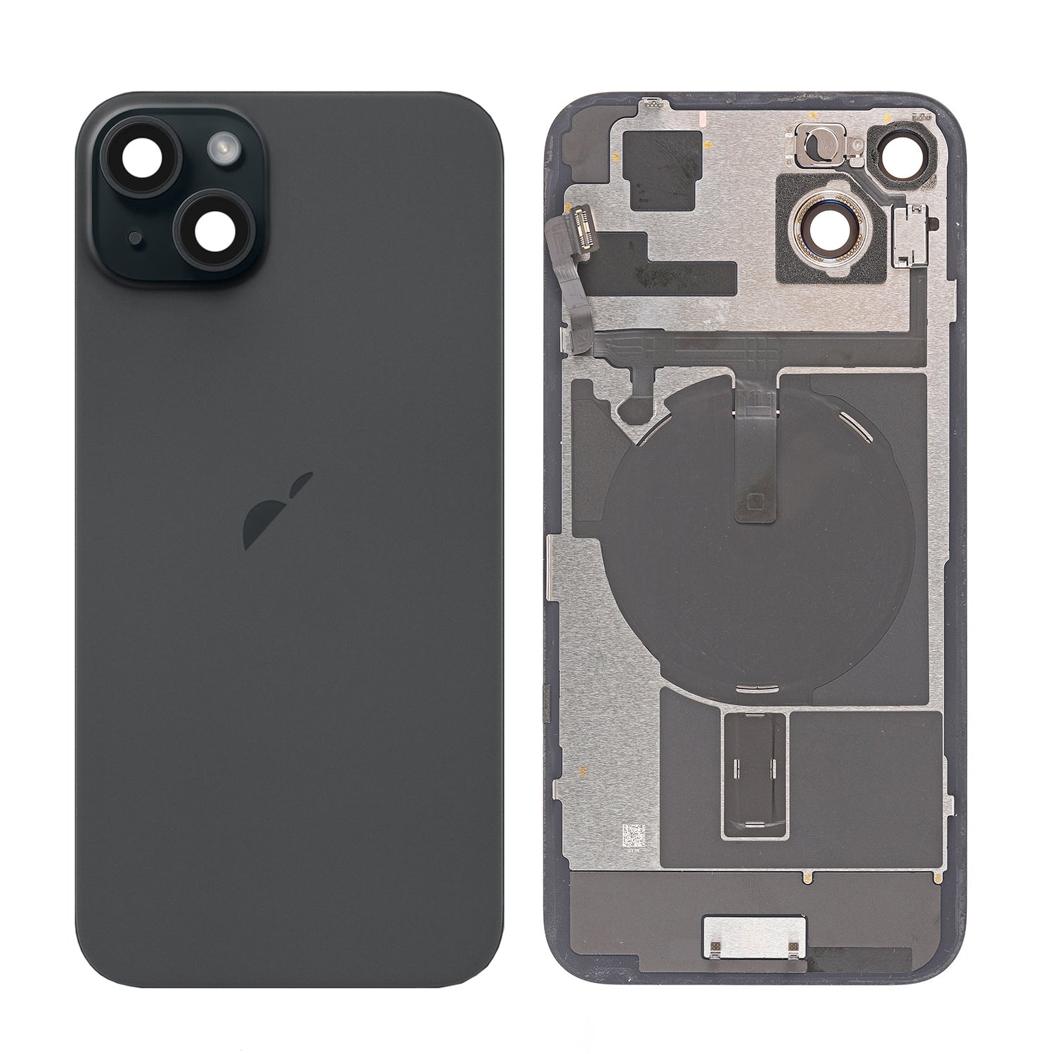 Replacement For iPhone 15 Plus Back Cover Glass With Back Panel-Black