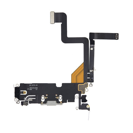 Replacement for iPhone 14 Pro USB Charging Flex Cable - Silver