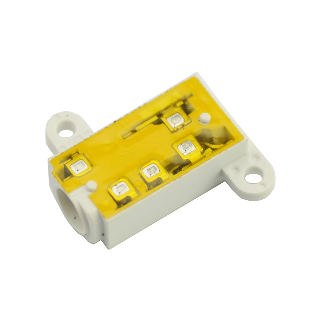 WHITE PHONE JACK HOLDER FOR IPHONE 5