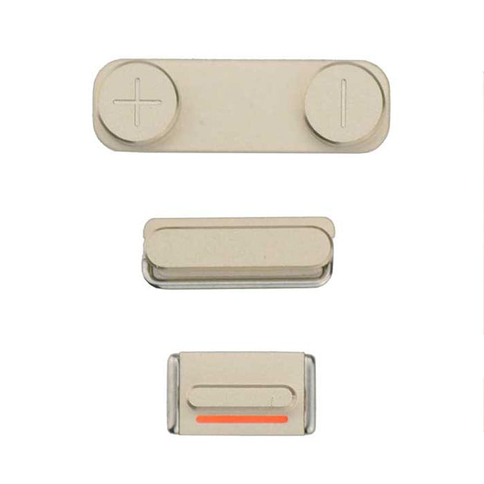 SIDE BUTTONS SET FOR IPHONE 5S/SE - GOLD