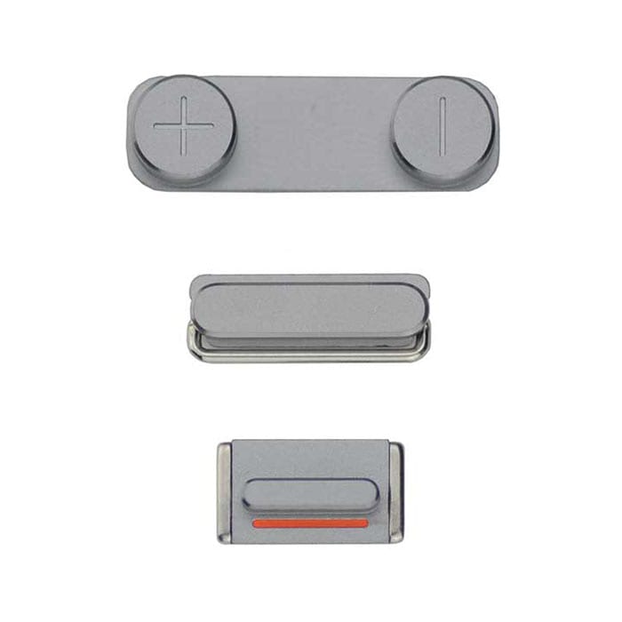 SIDE BUTTONS SET FOR IPHONE 5S/SE - GRAY