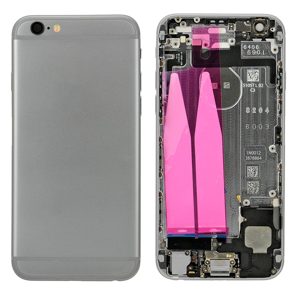 BACK COVER FULL ASSEMBLY FOR IPHONE 6 - GRAY