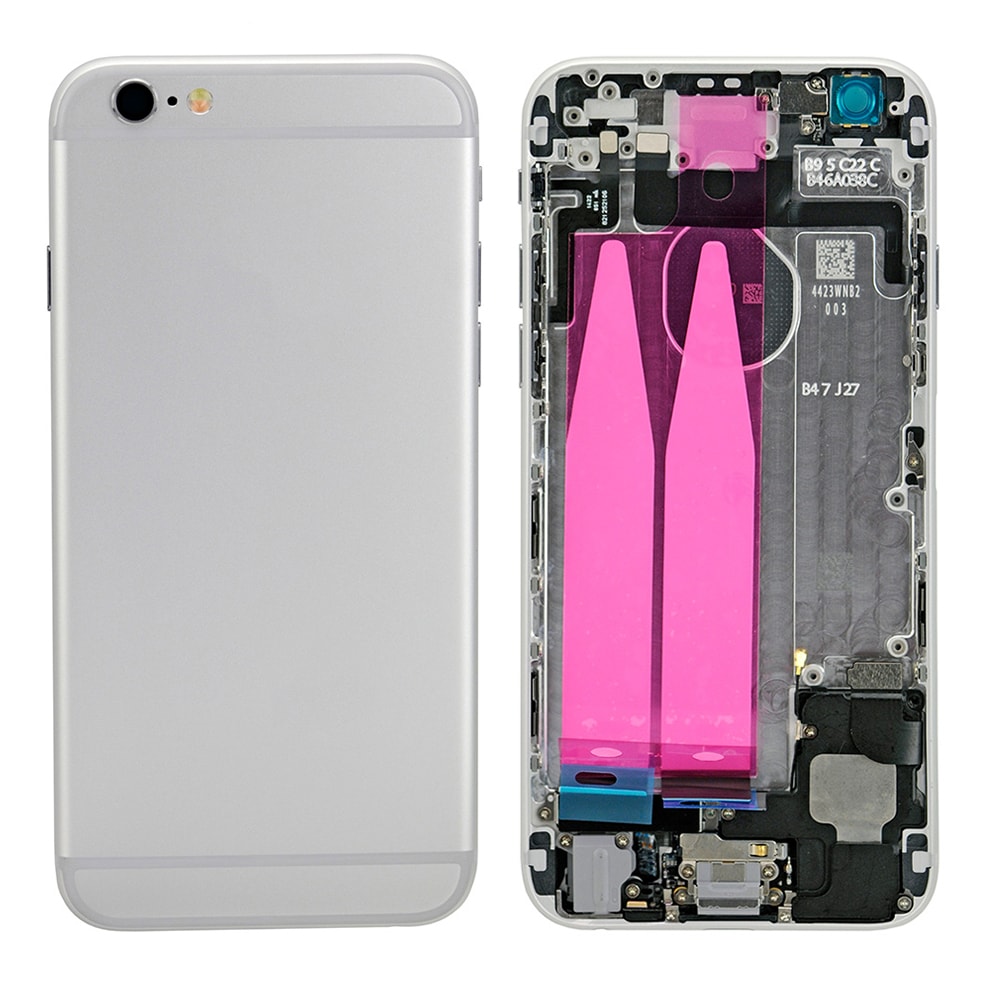 BACK COVER FULL ASSEMBLY FOR IPHONE 6 - SILVER