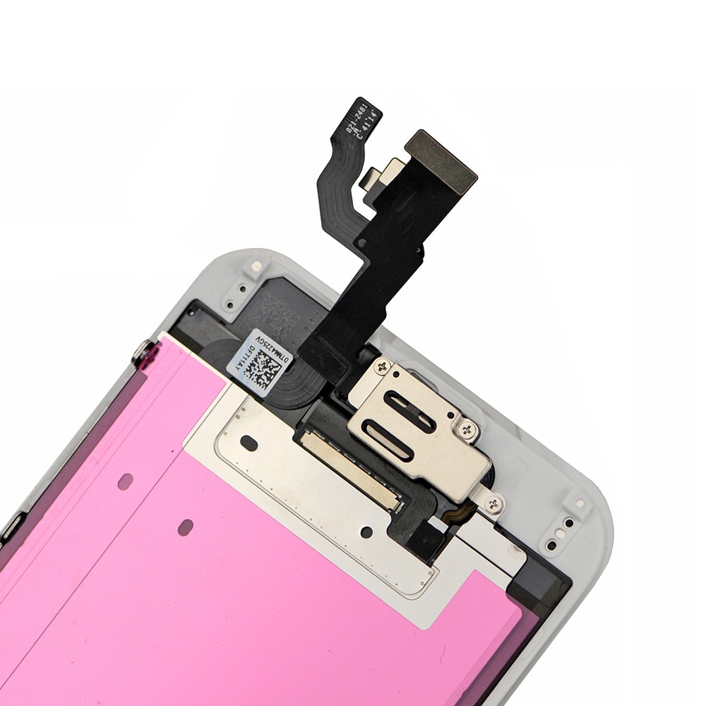 WHITE LCD SCREEN FULL ASSEMBLY WITH GOLD RING FOR IPHONE 6
