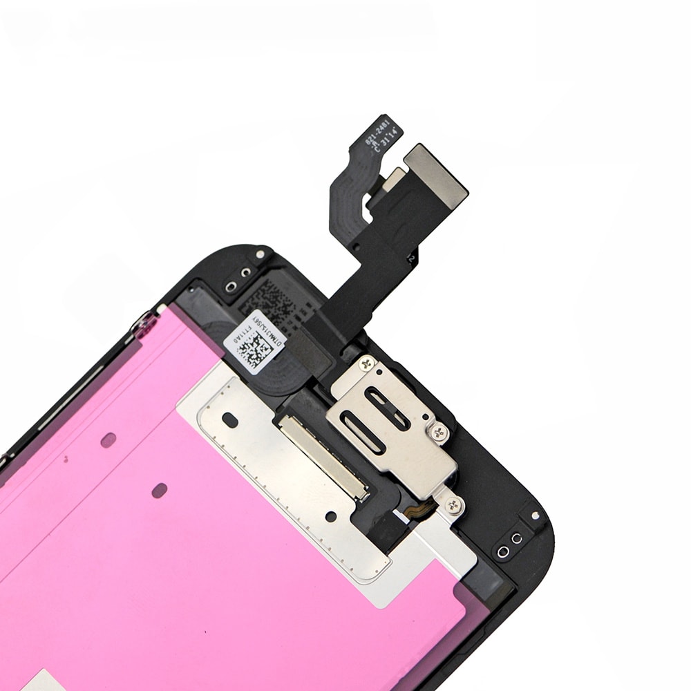 BLACK LCD SCREEN FULL ASSEMBLY WITHOUT HOME BUTTON FOR IPHONE 6