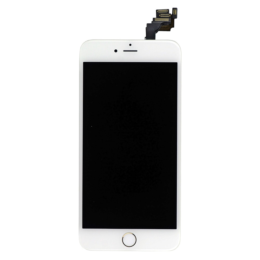 WHITE LCD SCREEN FULL ASSEMBLY WITH GOLD RING FOR IPHONE 6 PLUS