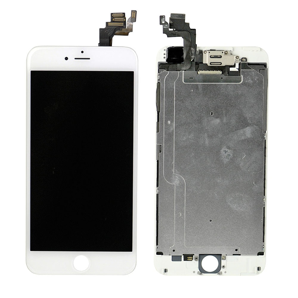 WHITE LCD SCREEN FULL ASSEMBLY WITHOUT HOME BUTTON FOR IPHONE 6 PLUS