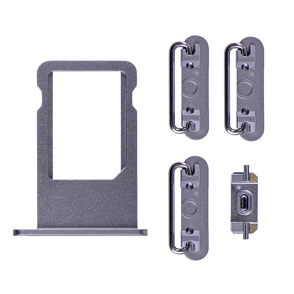 GREY SIDE BUTTONS SET WITH SIM TRAY FOR IPHONE 6S